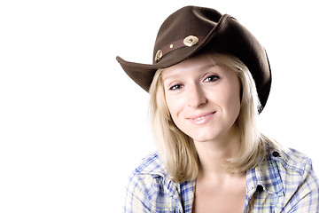 Image showing pretty western woman