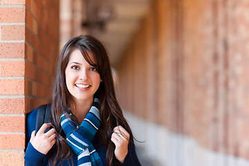 Image showing Mixed race college student