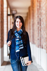 Image showing Mixed race college student