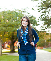 Image showing Mixed race college student