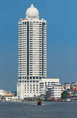 Image showing Buildings along the Chao Praya River