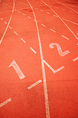 Image showing start point of running track