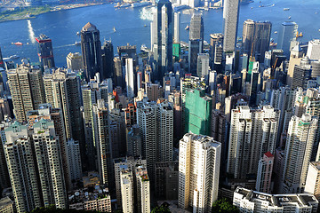 Image showing crowded buildings in Hong Kong