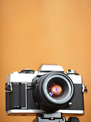 Image showing old camera with copyspace in shallow dof