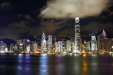 Image showing Hong Kong skyline at night