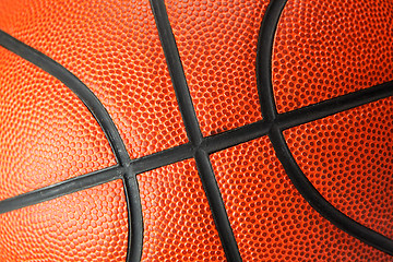 Image showing Orange Basketball close up
