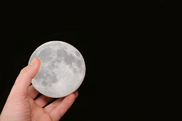 Image showing moon in hand