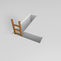 Image showing letter l and ladder