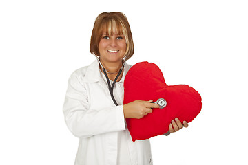 Image showing Doctor with heart