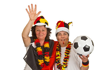 Image showing Female Soccer Fans