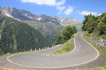 Image showing Alpine road