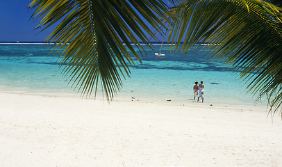 Image showing Trou aux biches beach Mauritius Island