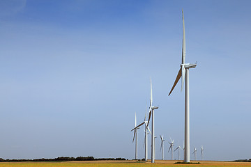 Image showing Wind turbines