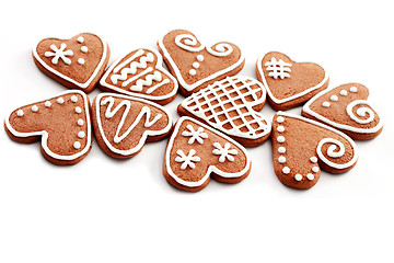 Image showing gingerbread hearts