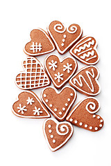 Image showing gingerbread hearts