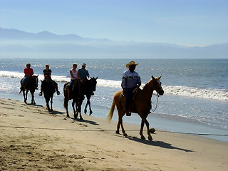 Image showing Beach riders