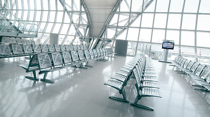 Image showing airport boarding area