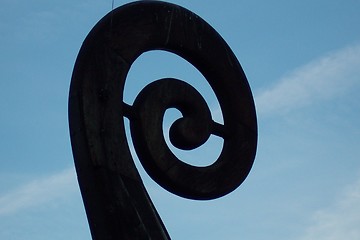 Image showing tail of viking boat