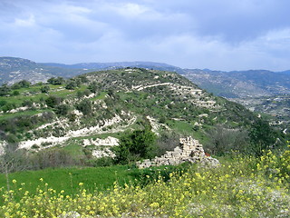 Image showing views of Troodos mountains Cyprus