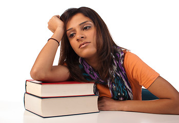 Image showing Bored student