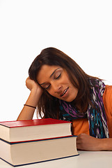 Image showing Bored student