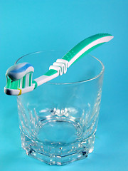 Image showing Toothbrush and toothpaste