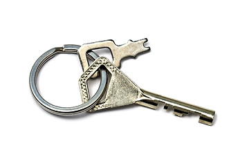 Image showing Keys isolated on white 