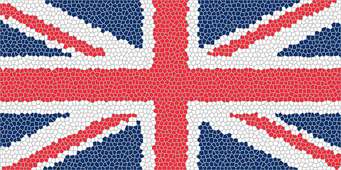 Image showing union jack mosaic