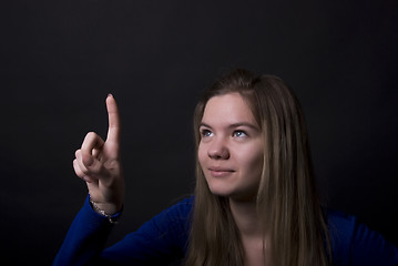 Image showing Portrait of a young girl    