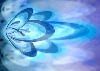 Image showing Abstract blue background