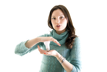 Image showing Portrait of a young girl    