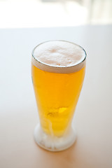 Image showing Fresh and cold foamy beer