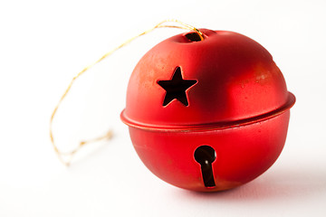 Image showing Red Christmas bauble