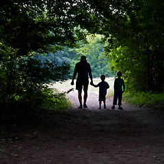 Image showing Walking in the forest