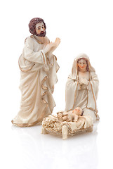 Image showing Ceramic nativity scene 