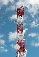 Image showing Telecommunications tower