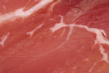 Image showing Smoked ham texture