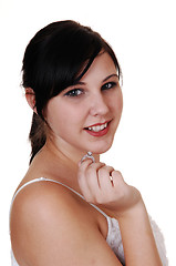 Image showing Girl with engagement ring.