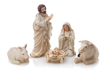 Image showing Ceramic nativity scene 