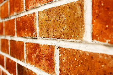 Image showing Close up of brick wall for background