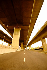 Image showing highway under the bridge