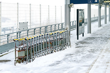 Image showing Trolleys platform