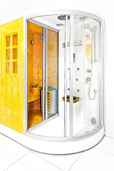 Image showing Sauna and shower