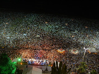 Image showing New Year at Copacabana Beach