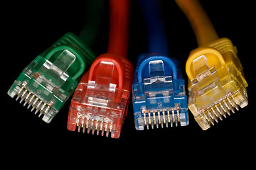 Image showing LAN Cables Macro