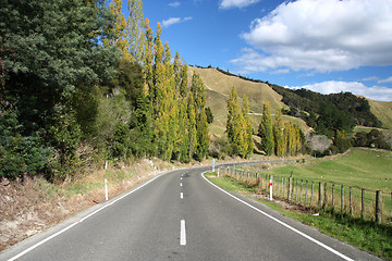 Image showing Rural road in New Zealand