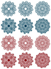 Image showing guilloche - rosettes