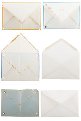 Image showing different shape from old envelopes