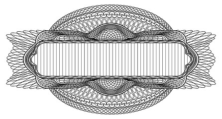 Image showing Guilloche design element