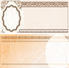 Image showing Blank banknote layout